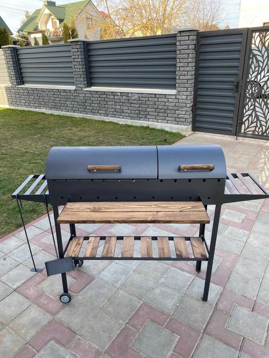 НАДІЙНИЙ! Мангал-гриль-барбекю з підставкою під казан метал 5 мм