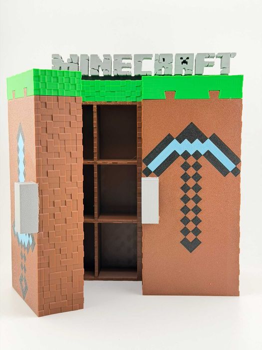 Поличка книжка‼️для фігурок кіндер Minecraft Стенд Підставка Майнкрафт