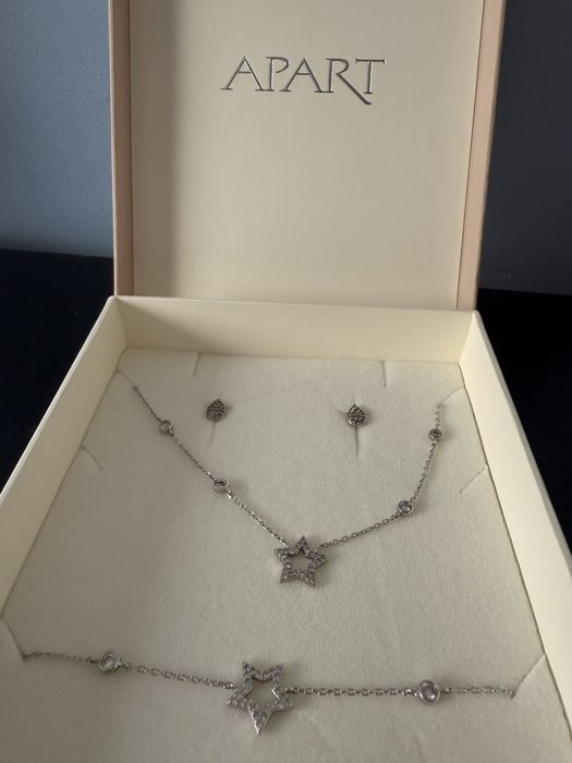 Komplet biżuterii srebrnej 925 próba