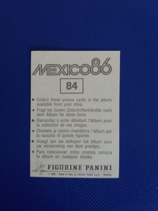 Cromo Maradona Mundial 1986