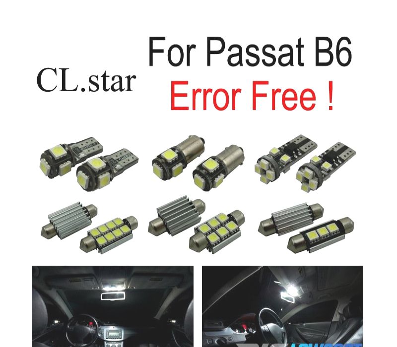 KIT COMPLETO 14 LAMPADAS LED INTERIOR PARA VOLKSWAGEN VW PASSAT B6 06-11
