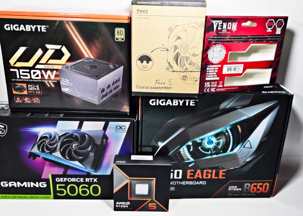 PC Komputer stacjonarny gamingowy Ryzen 5 / 32GB RAM / RTX 5060 K&B