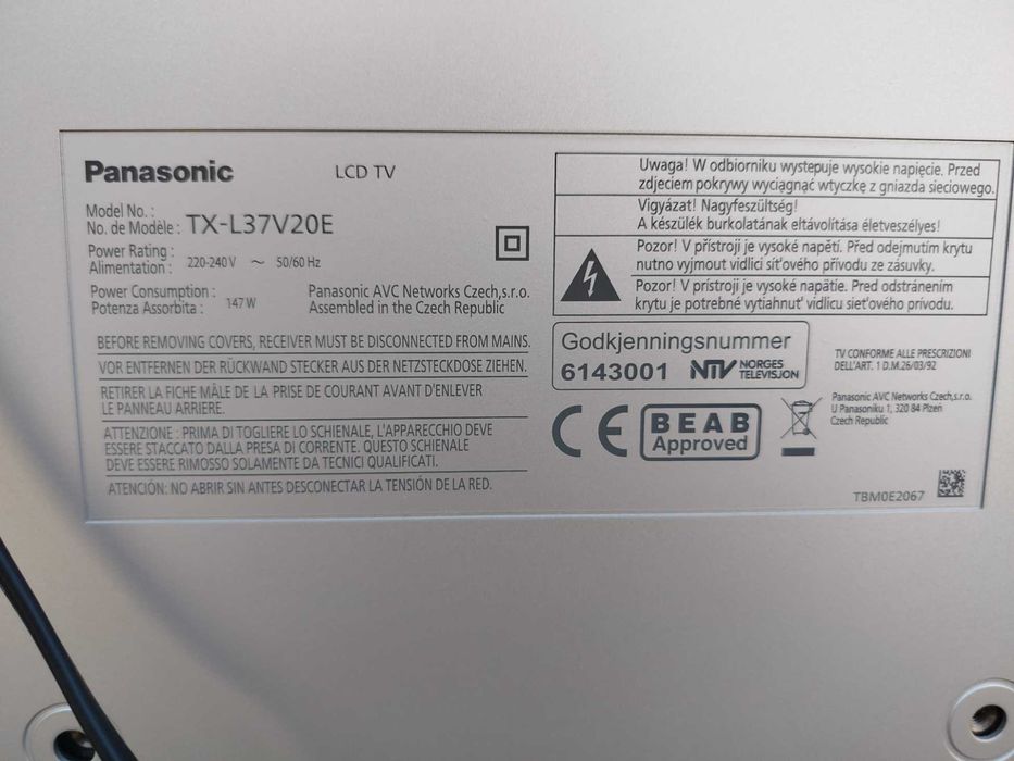 Telewizor Panasonic TX-L37V20E
