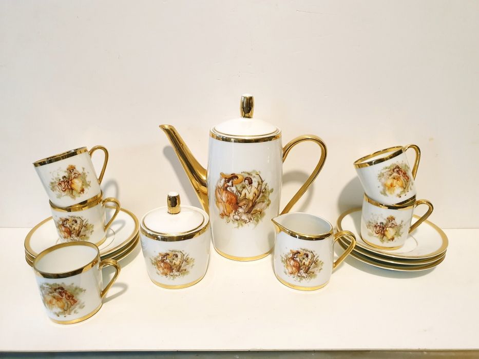 Vintage serviço de café em porcelana S.P. Coimbra