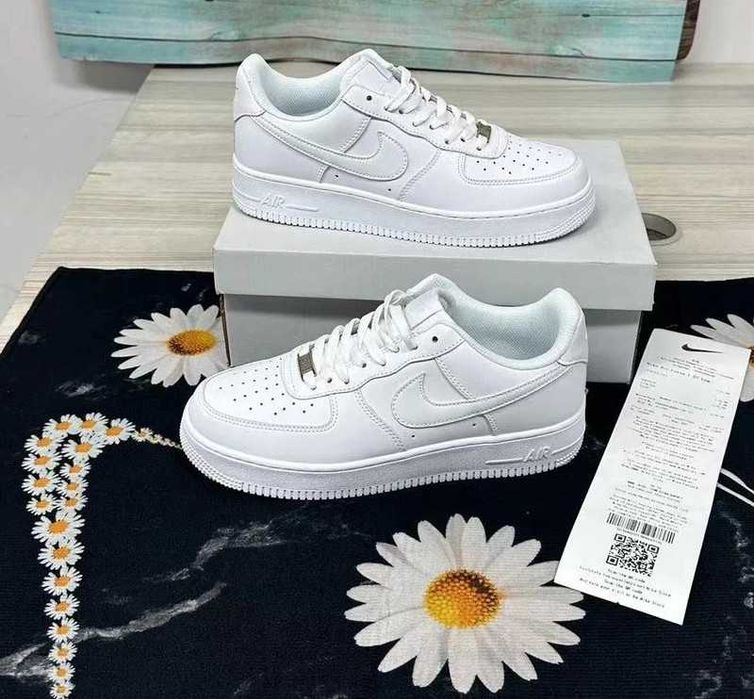 Nike Air Force 1 One All White 38