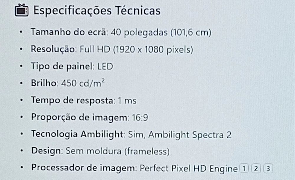 Tv Philips 40PFL8605H/12