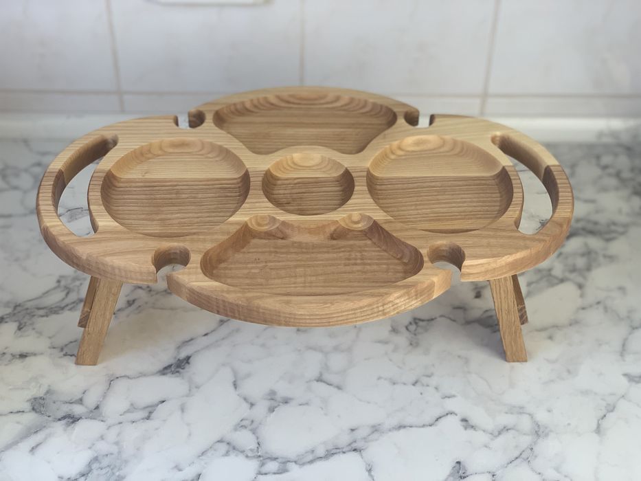 Набір дошок. Дошка для нарізання | Підставки для чашок | Хлібниця