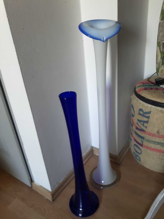 bardzo duży wazon ze szkła