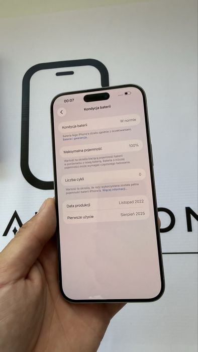 Iphone 15 Pro Max 256 GB 100 % Bareria  Gwarancja !
