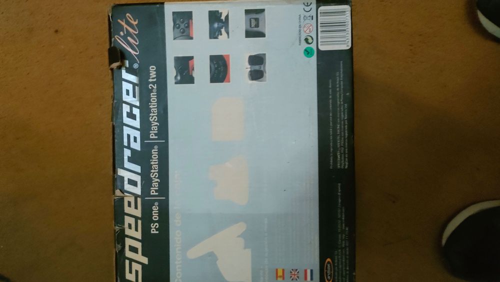 Volante Ardistel SpeedRacer Lite + Pedais (PS1/PS2) – com caixa