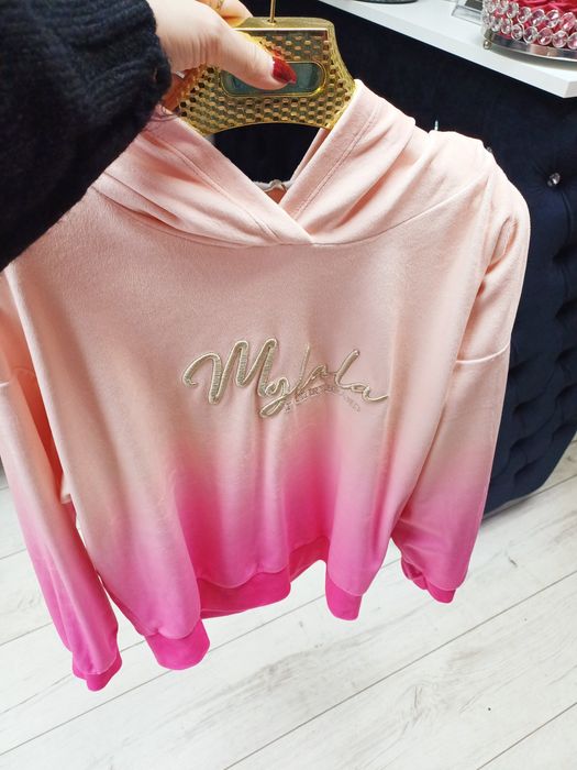 Bluza ombre welurowa