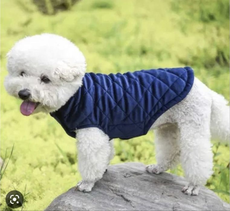 Стеганная жилетка для собаки флис р.s утепленный жилет