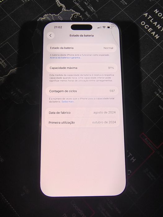 P/Despachar!! iPhone 16 Pro Max 256GB | Cor Titânio Deserto  | 91% Bateria + Capa Magsafe