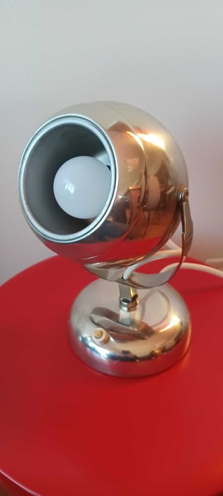 Candeeiro de mesa vintage cromado