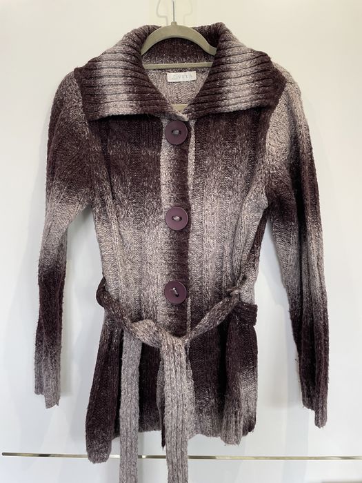 Kardigan sweter duże guziki ombre mazany uni M-L