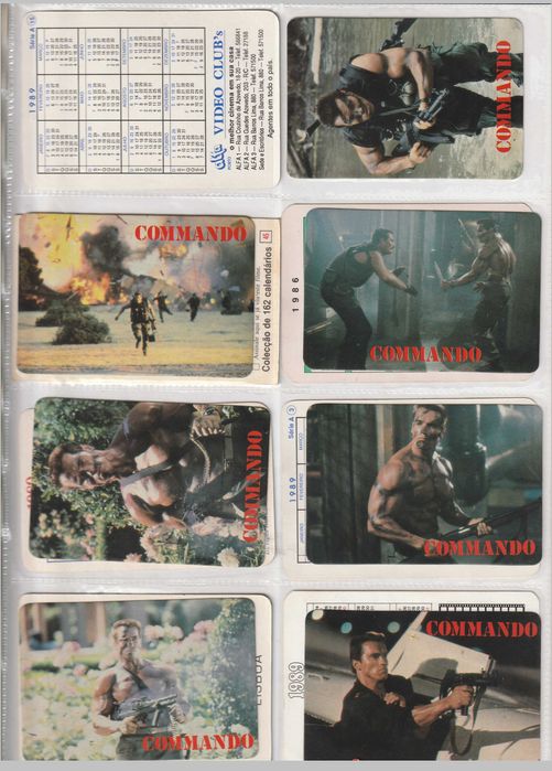 Coleção de 12 + 22 calendários tema cinema e Guerra