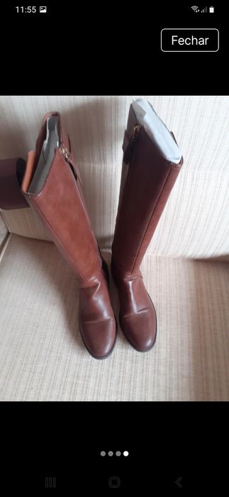 Botas cano alto em bom estado
