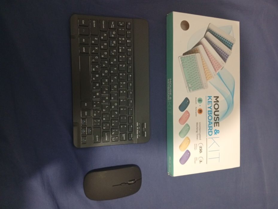 Комплект бездротова клавіатура і мишка для планшетів та телефонів