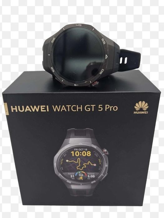 Huawei Watch GT 5 Pro (46mm) Black – Stan Idealny / Jak Nowy – Komplet