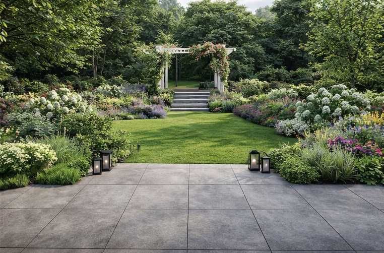 Płyta tarasowa PURE ART BASALT 60x60 20mm ZAMIAST KOSTKI basen ogród 2