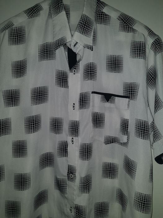 Koszula męska z nadrukiem 3D rozm. XL stan idealny