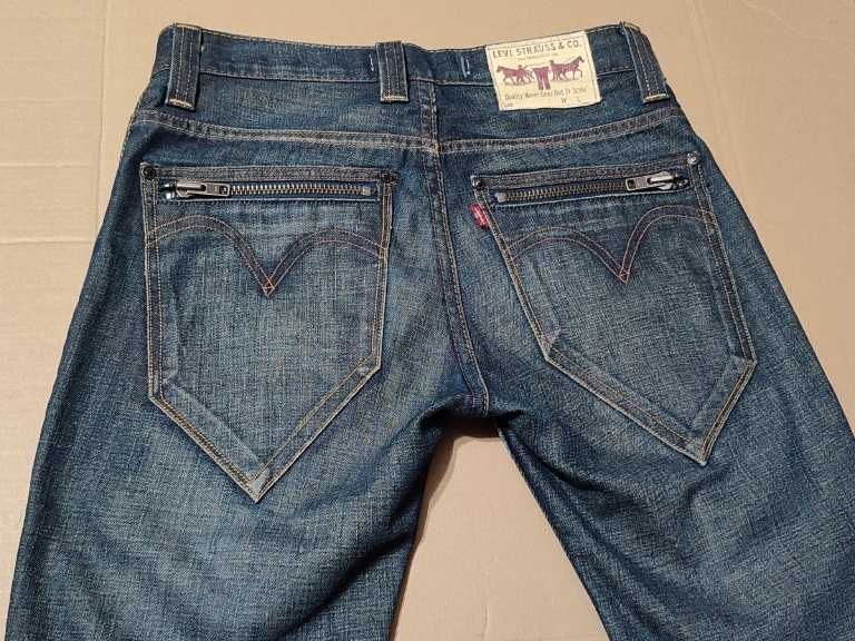 spodnie jeans LEVIS SKINNY LEG 513 W31 L32 pas 77 78 – 79 80 j. NOWE