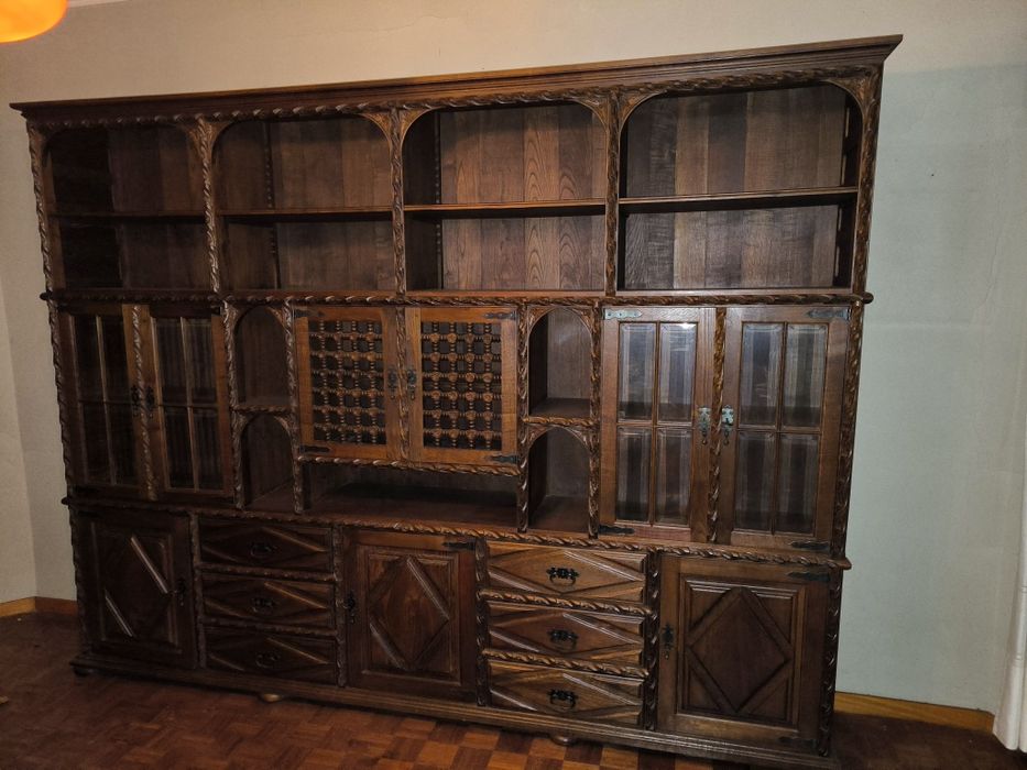 Móvel Estante/Bar - Madeira Maciça (Oportunidade)