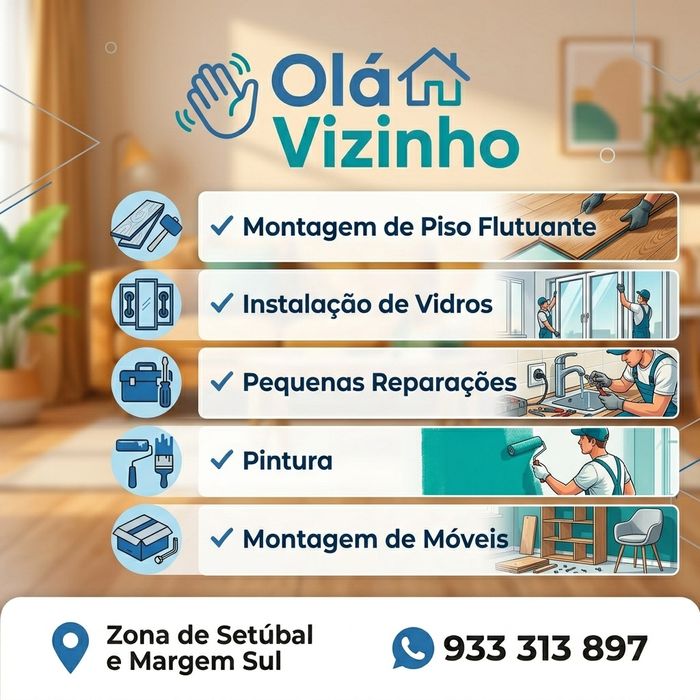 Olá, Vizinho! Precisa de uma ajuda com a manutenção da sua casa