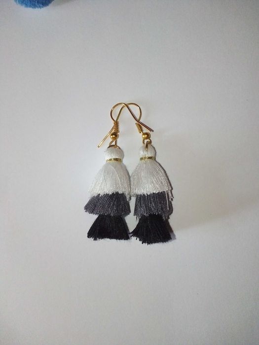 Kolczyki frędzle - chwasty -