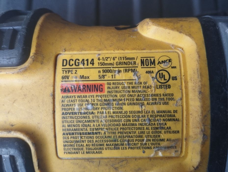 Болгарка Dewalt dcg414