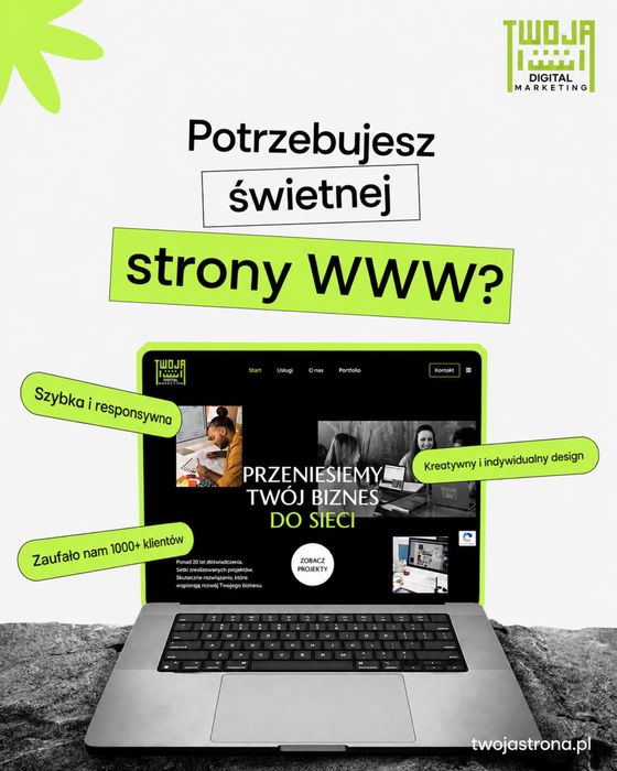 Tworze estetycznie szybko działające strony internetowe w dobrej cenie