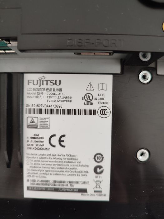 Monitor Fujitsu do monitoringu/zawieszenia