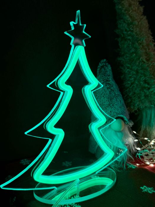 Світильник, неоновий різдвяний.
