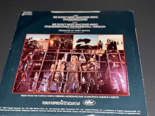 Tina Turner – Mad Max - Vynil 45 RPM