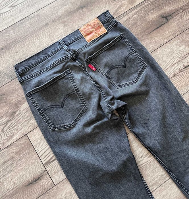 Spodnie jeansowe LEVIS 502 męskie szare denim r. 33 (M)