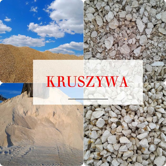 Kielce -kwarcyty, Grysy, kruszywo budowlane szare i białe PARKINGI, PO