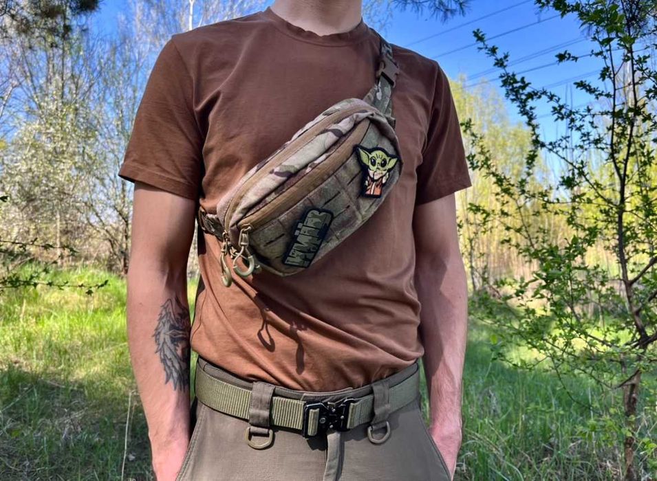 Сумка тактична мультикам бананка поясная сумка Cordura 1000D