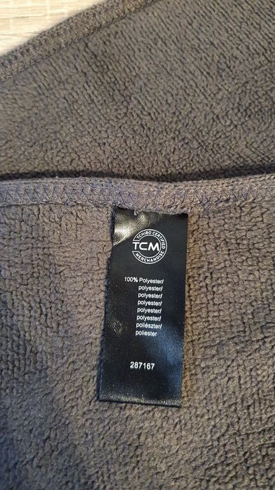 Polarowy szal, super przyjemny w dotyku, brązowy, TCM, Unisex