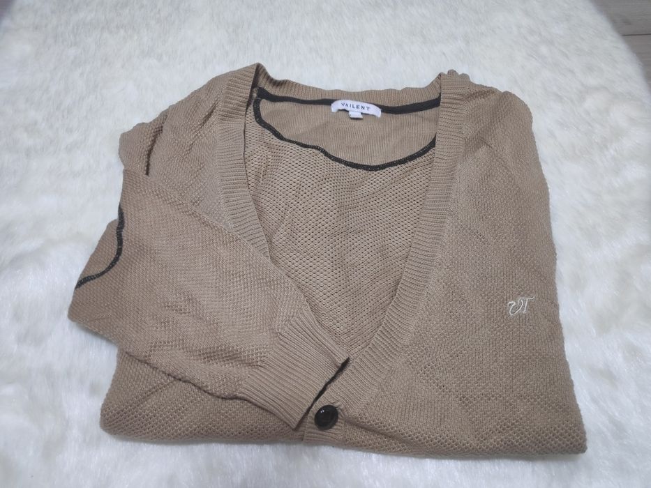 Śliczny męski sweterek kardigan Vailent XL 100% bawełna