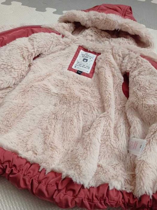 Kurtka niemowlęca z futerkiem C&A baby 68