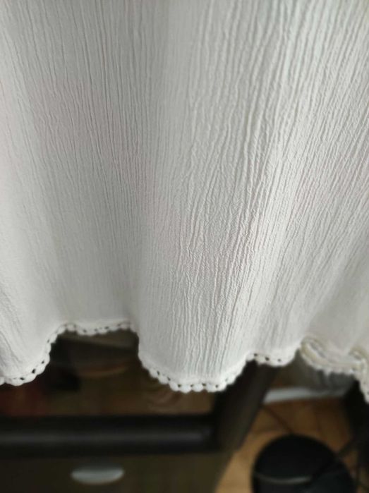 Tunika bluzka elegancka boho Ulla Popken 52 ecru