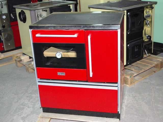 Piec kuchenny, kuchnia ROYAL 720 czerwona, prawa