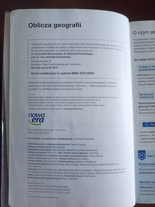 Podręcznik oblicza geografii 1 zakres rozszerzony