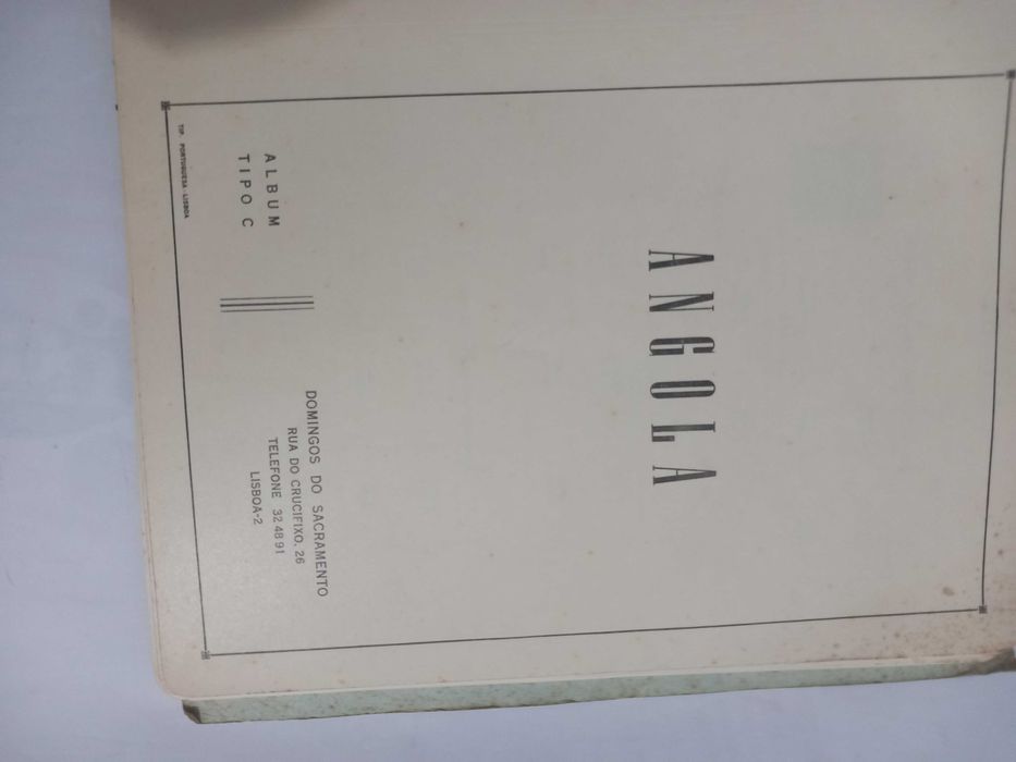 Álbum de selos Angola Domingos do Sacramento