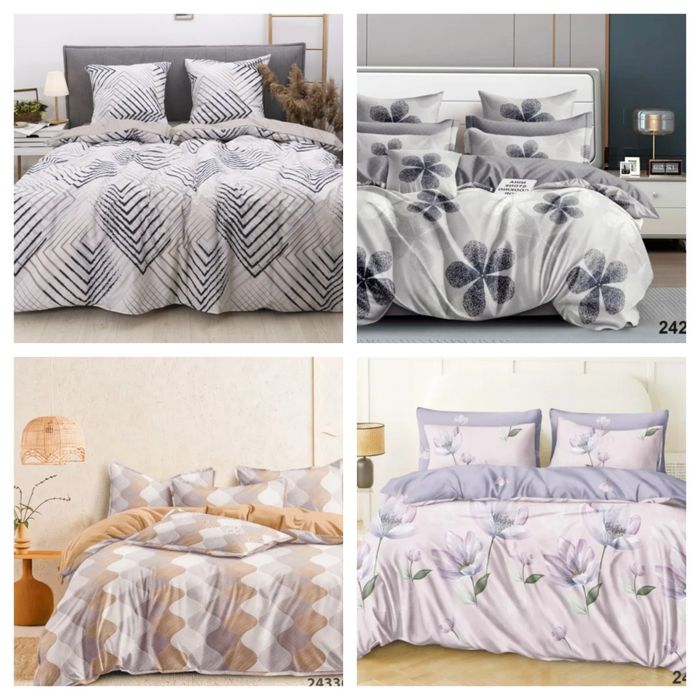 Постільна білизна з простирадлом на резинці ( Постельное белье