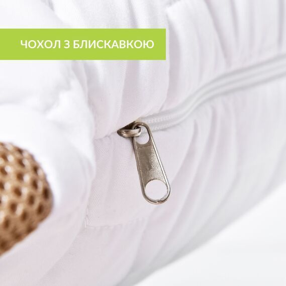 Подушка з гречаною лузгою 50х70.Фабрика IDEIA. Валік 2в1