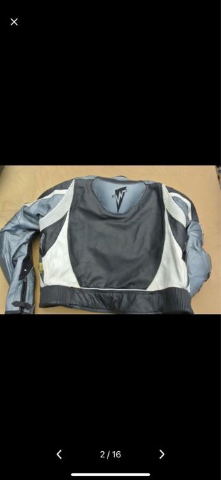 Skórzany kombinezon dwuczesciowy