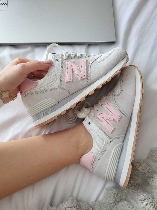 !SALE! Жіночі кросівки New Balance 574 Grey Pink 36 37 38 39 40 41
