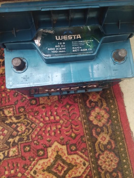 Продам АКБ WESTA 60Ah 600A
