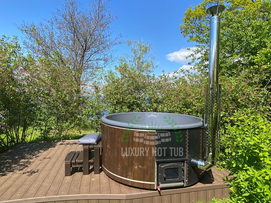 Чан на дровах для заміського відпочинку